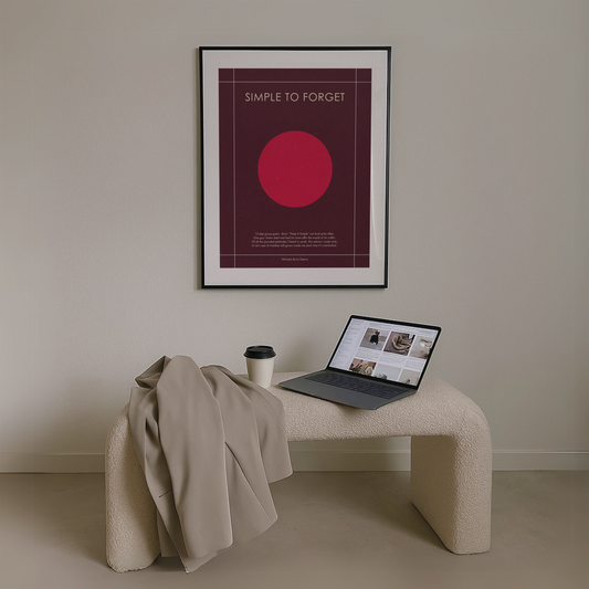 Simple to Forget — Poem Poster