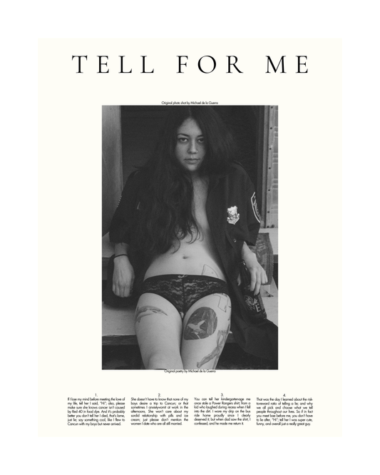 Tell For Me — Narrative Poem Poster