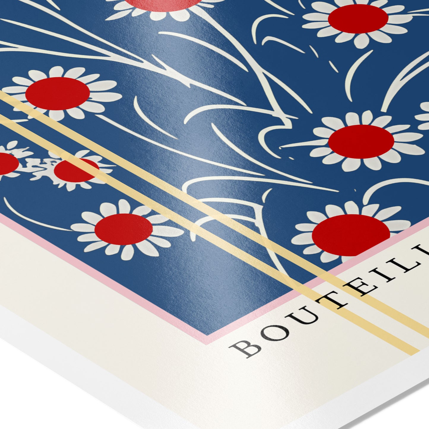 BOUTEILLES EN FLEUR — Modern Floral Poster Print
